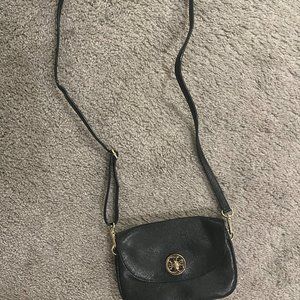 Black Tory Burch Crossbody with Gold Hardware